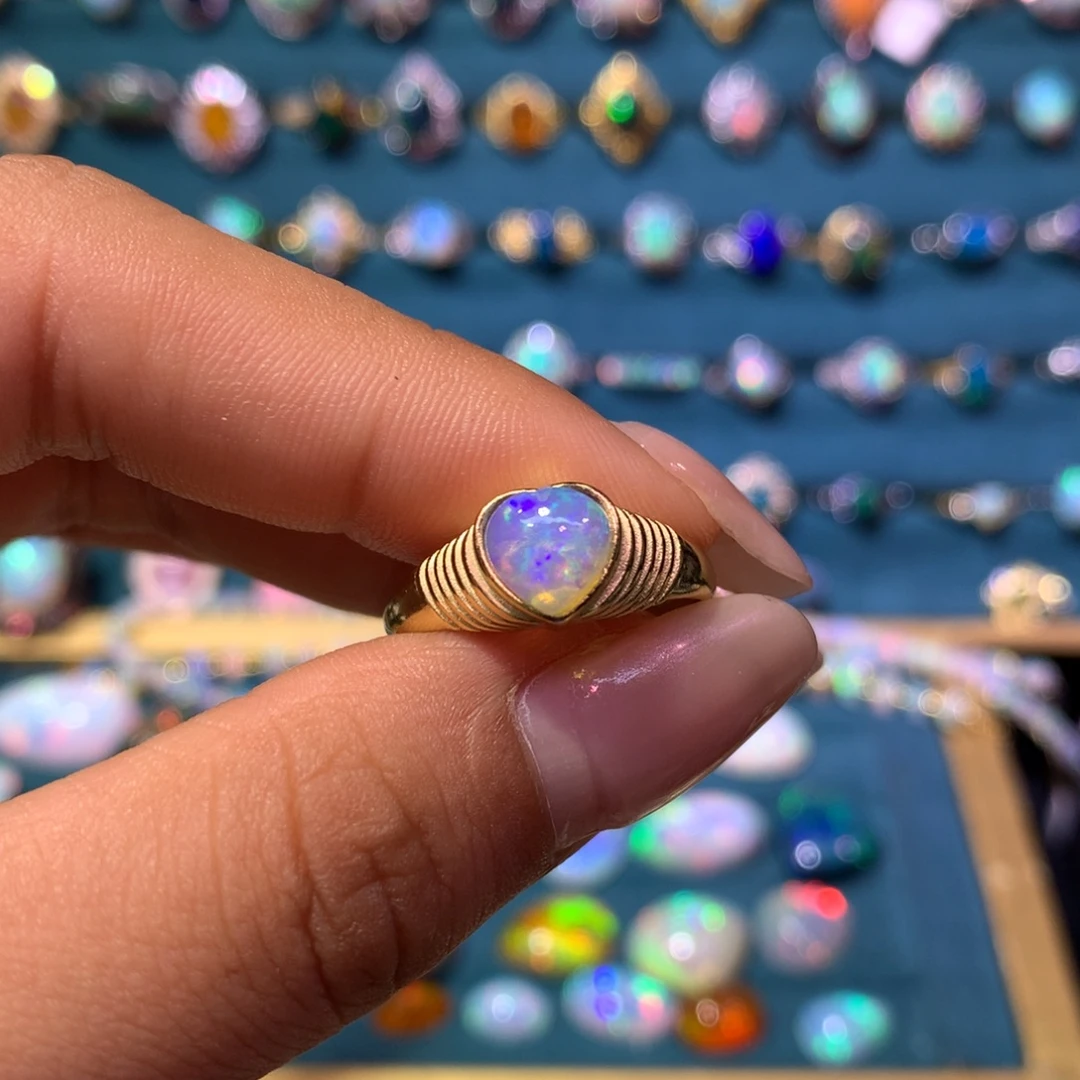 欧泊银S925镶嵌戒指款