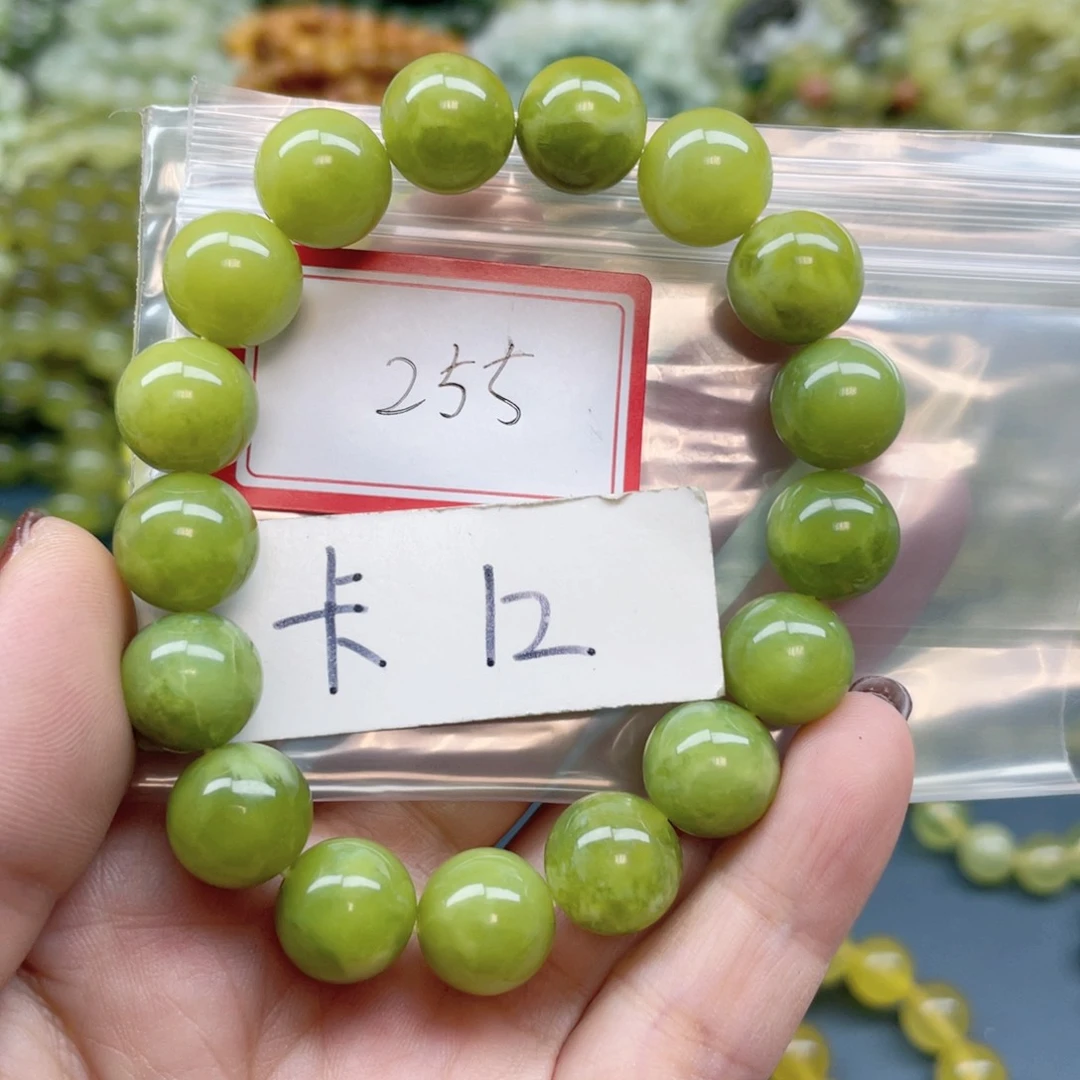 未镶嵌蛇纹石玉手链