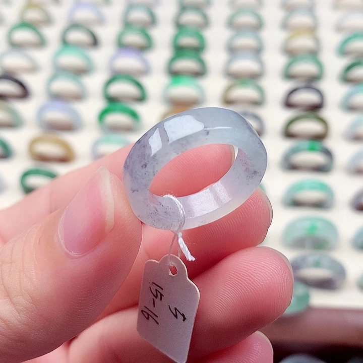 未镶嵌戒指翡翠15-16号