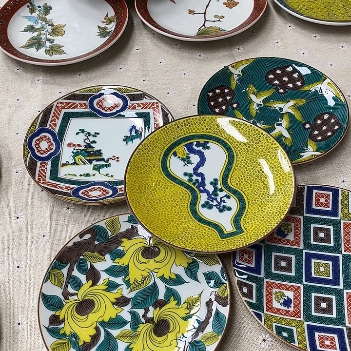 一***墨瓷片进口瓷器九谷