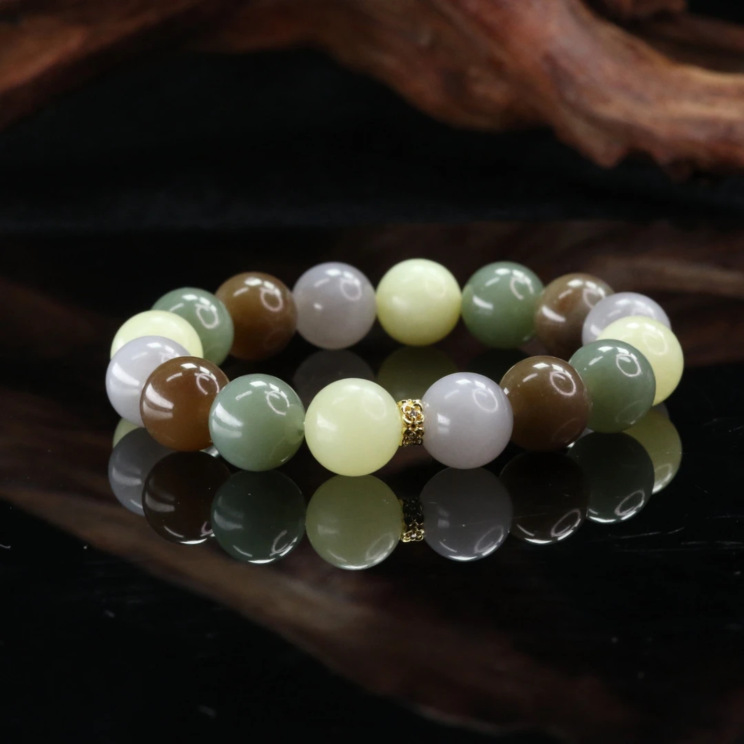 21和田玉多宝手串/402154上海嘉禾拍卖