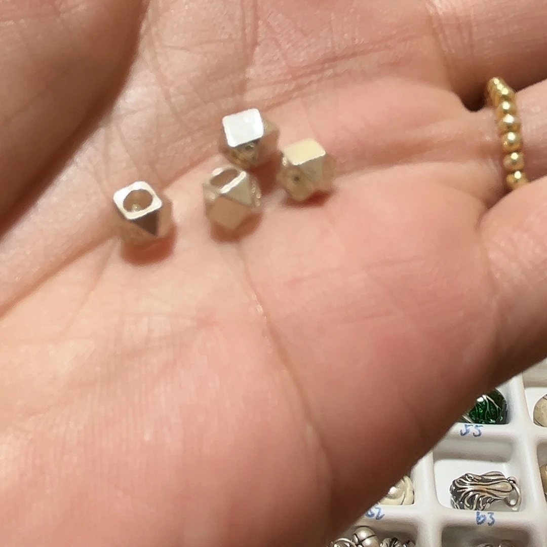 吊坠925银珐琅四个六角