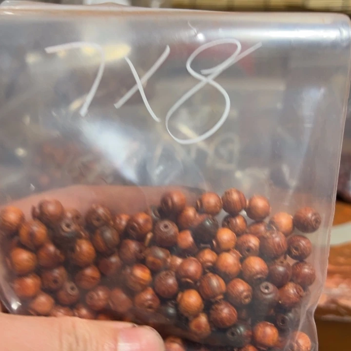 小叶紫檀印度小叶紫檀珠坯单颗2米