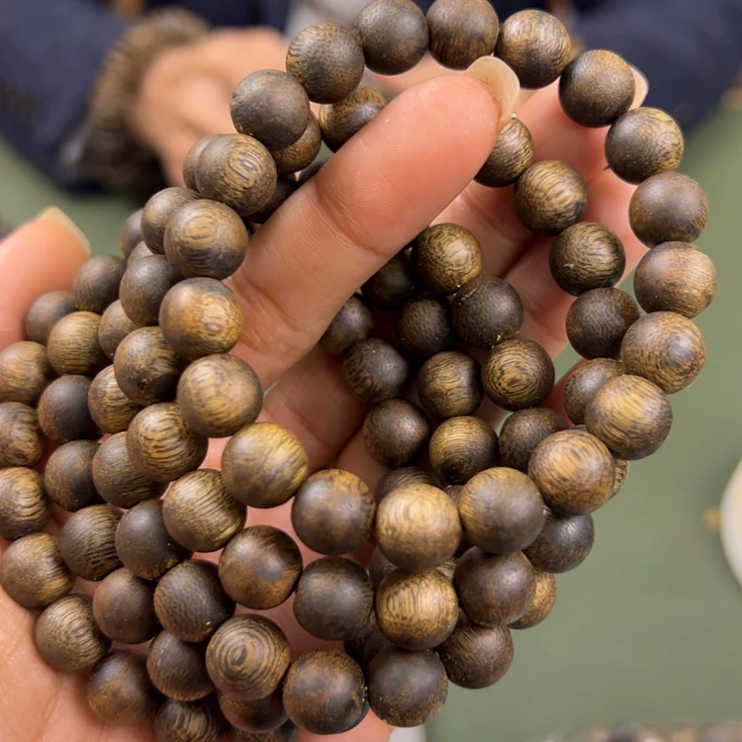 沉香手串海南流油王卡1.0/8g单圈多样性发一