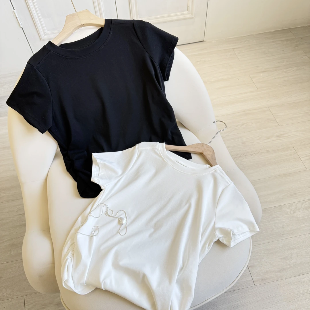 芊芊大码春季新款两侧收腰正肩宽松显瘦休闲舒适上衣【JQ60014】