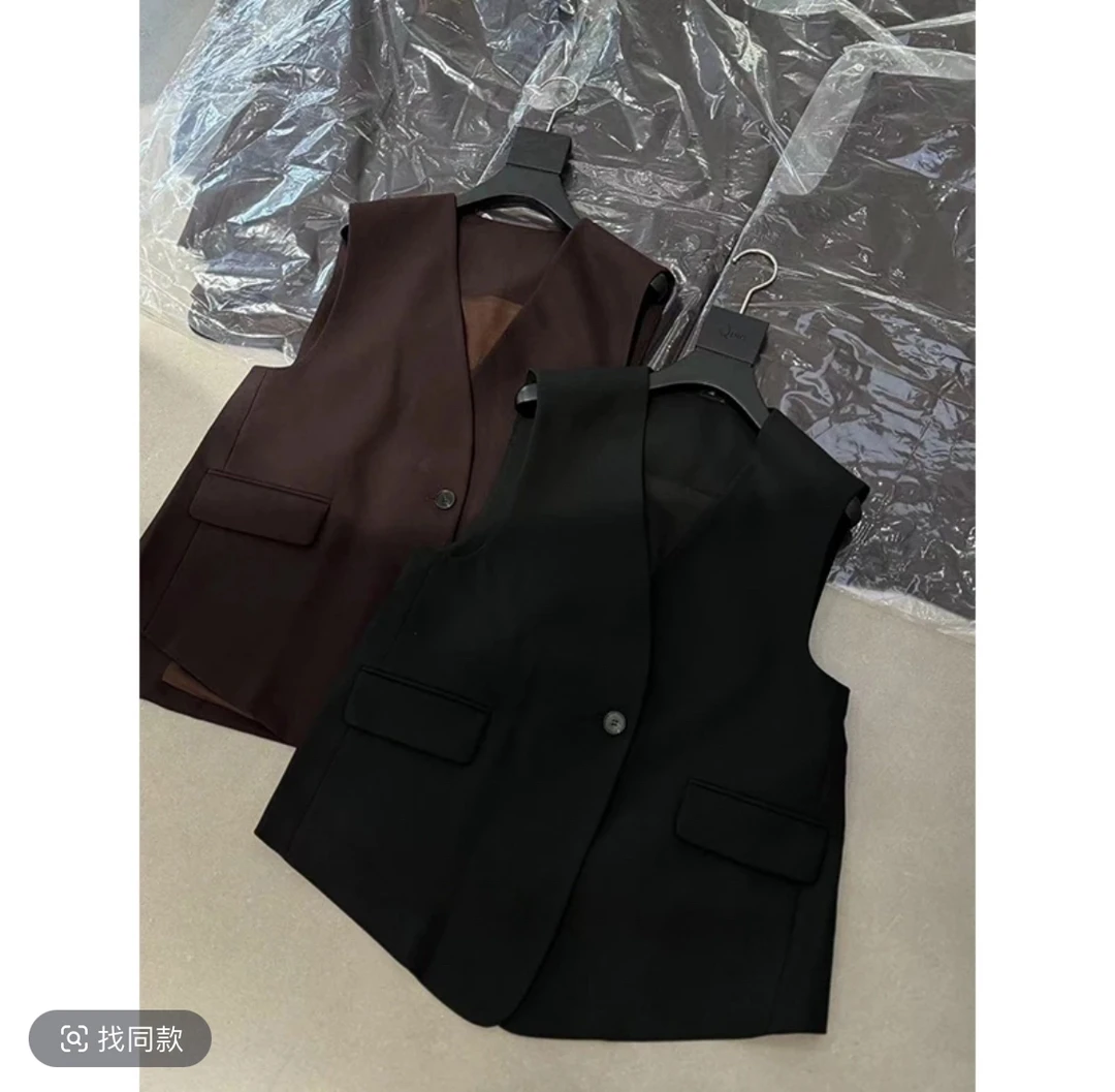 《终身爱马甲63》JING春季新款24492高端气质马甲羊毛宽松时尚马夹