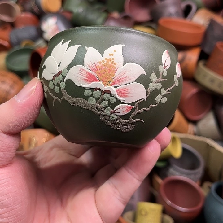 紫砂茶杯全手工紫砂主人杯