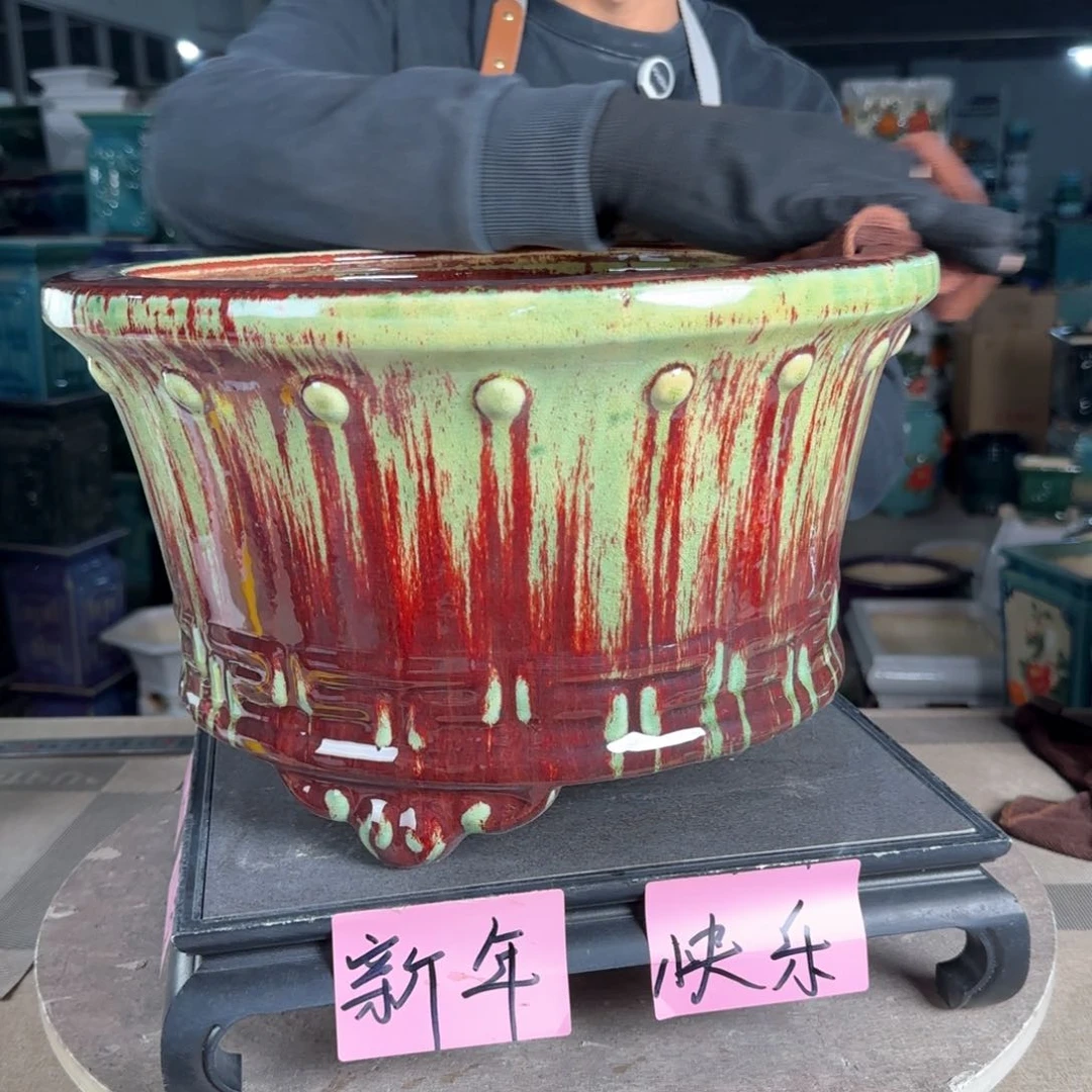 一风堂石湾花盆。微瑕
