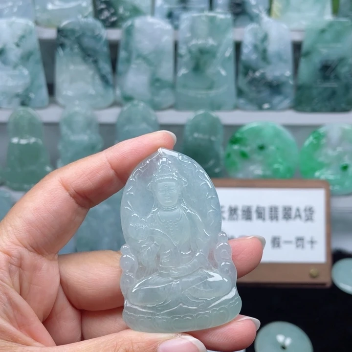 颈饰未镶嵌翡翠我****生大势至菩萨