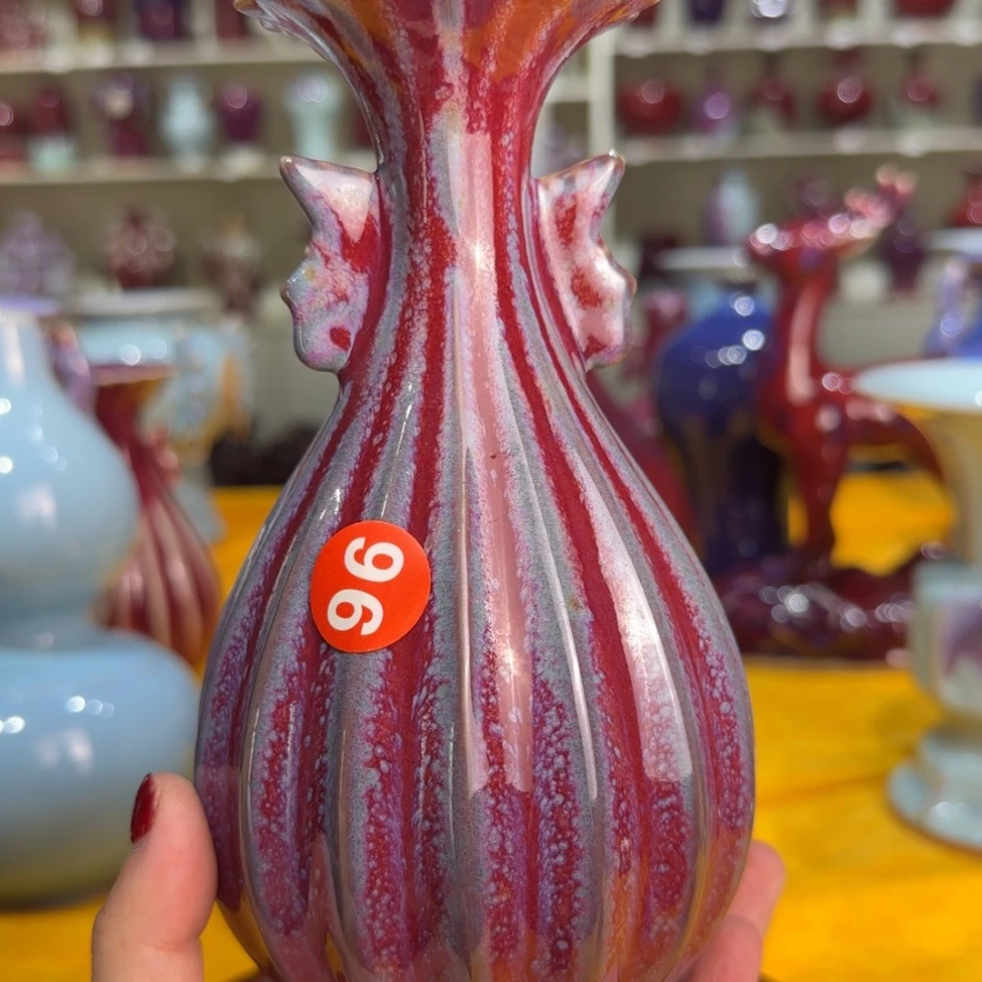 瓷片郑家钧窑摆件