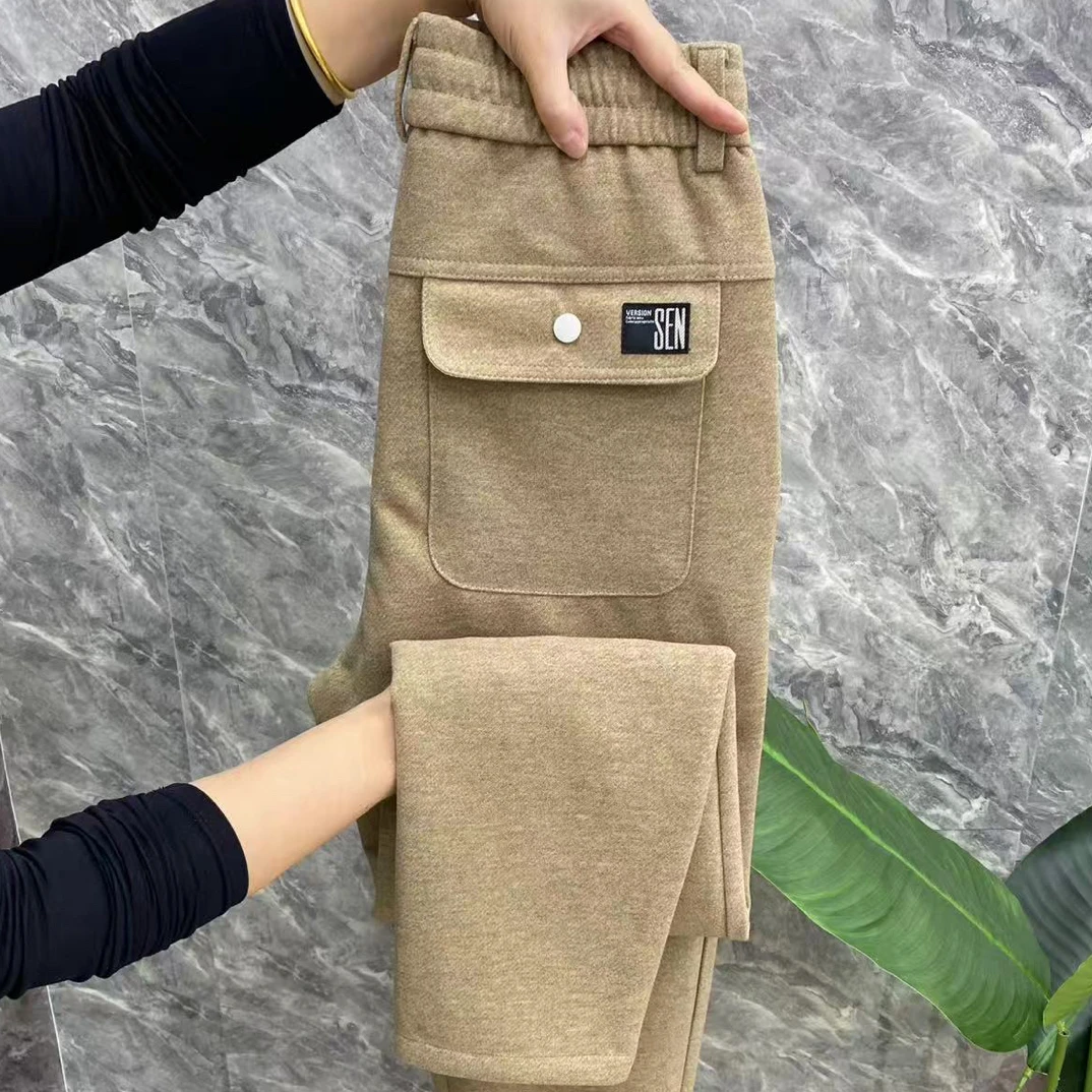 男士秋冬简约时尚休闲直筒裤面料柔软舒适