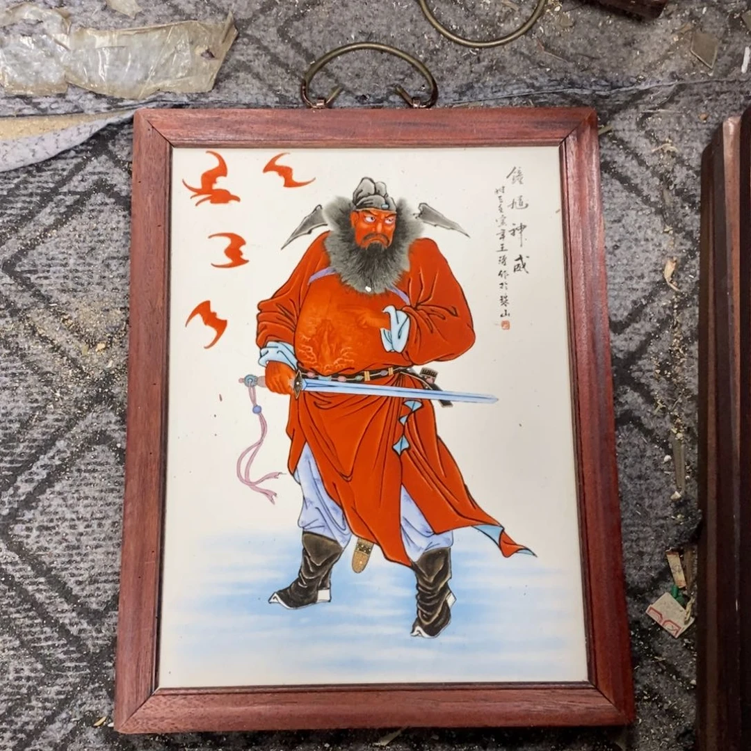 瓷片37*28*1景德镇瓷板画柴窑烧制