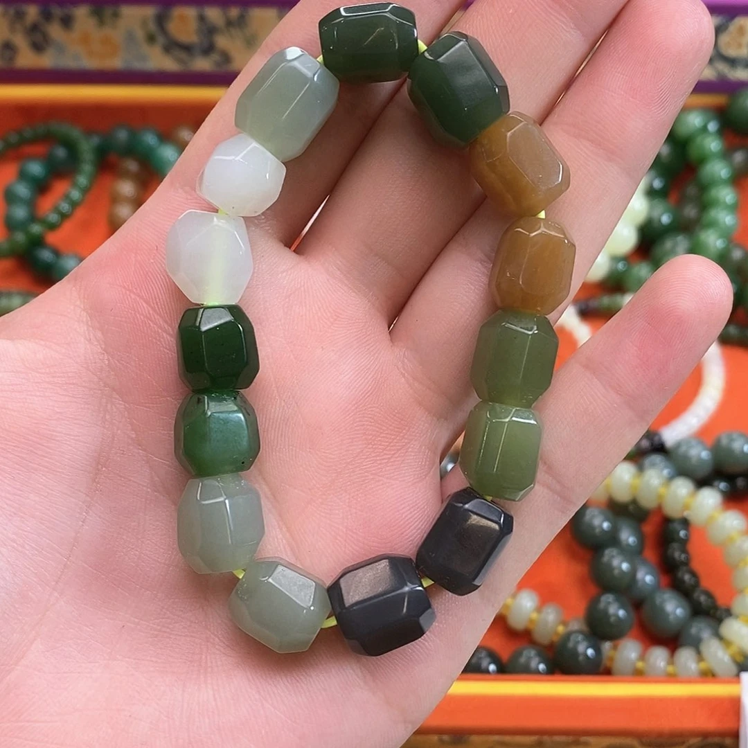 未镶嵌手串和田玉多宝手串卡10