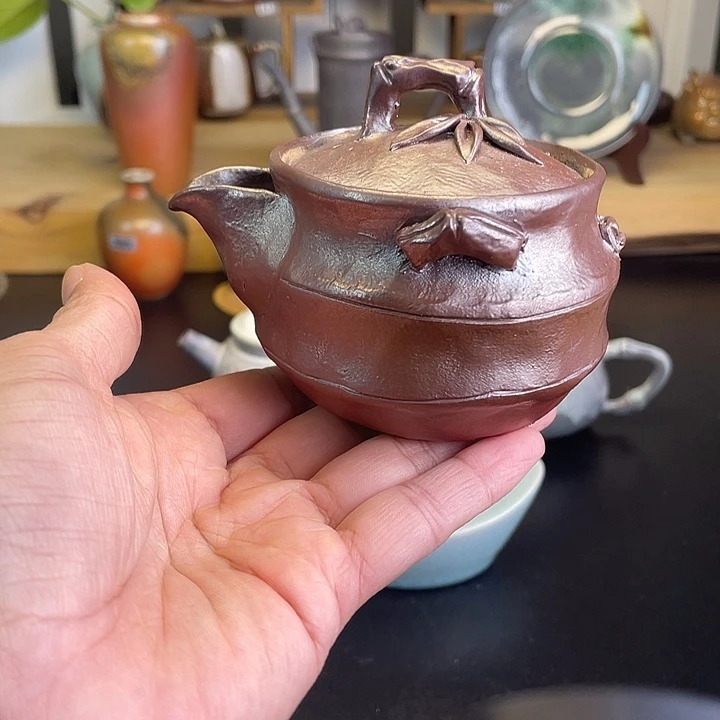 燃薪柴烧茶器竹节壶