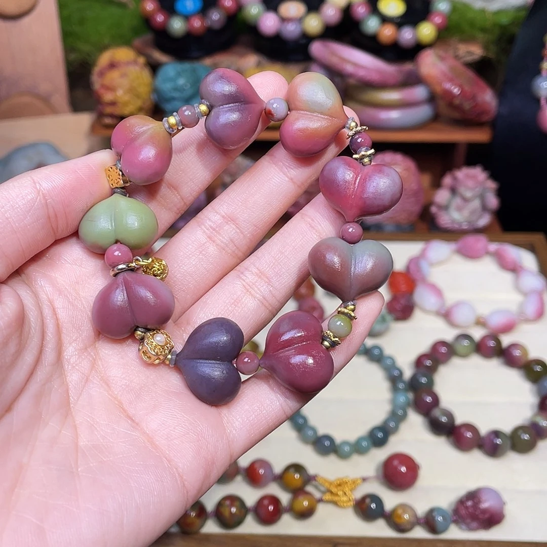 后***客玛瑙/玉髓合金手串盐源玛瑙屁桃