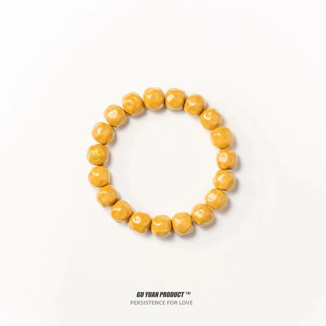 GuYuan古缘出品-【龙炎奶酪无相】S2超选款全品猴头核桃单圈手串