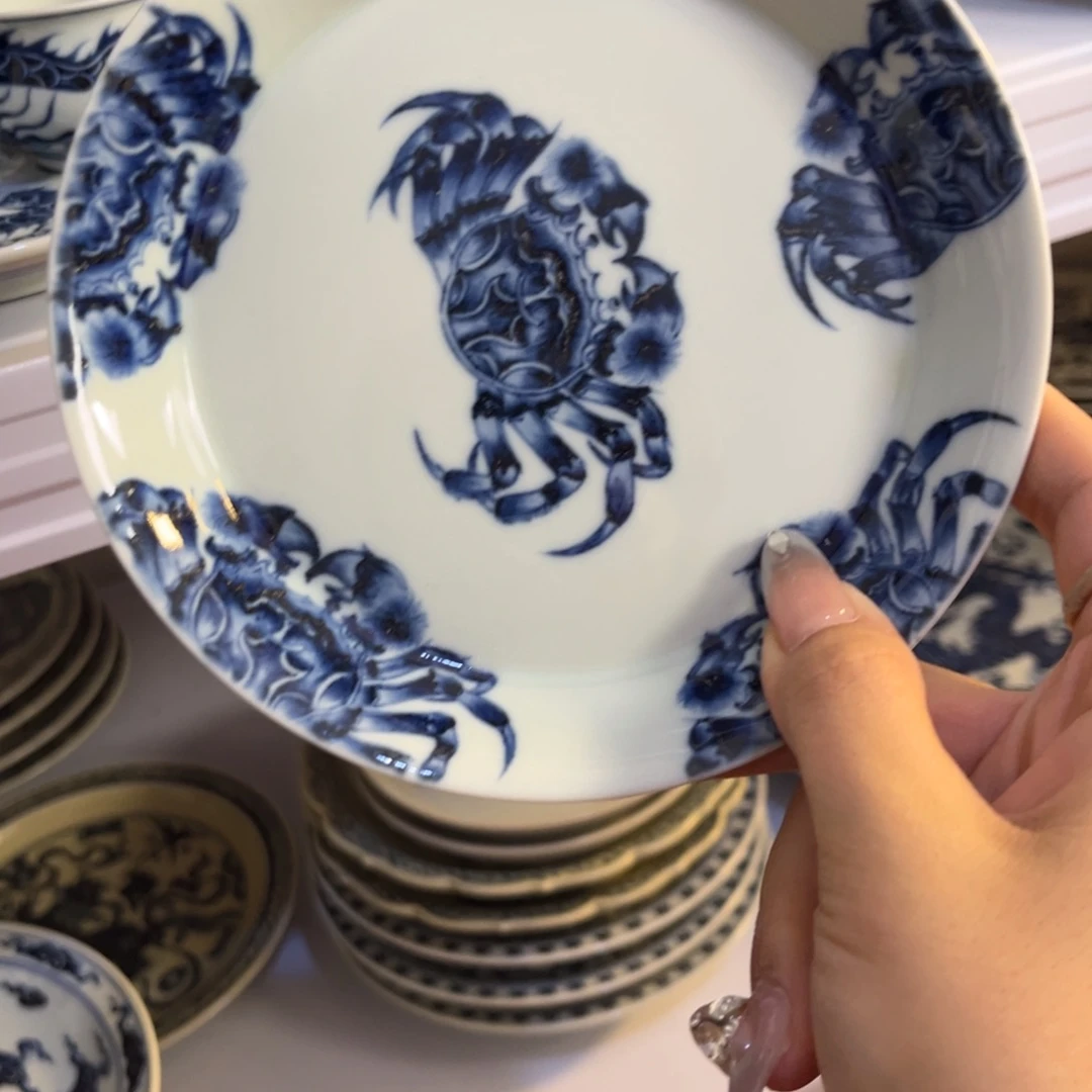 图***图微瑕螃蟹壶承壶承