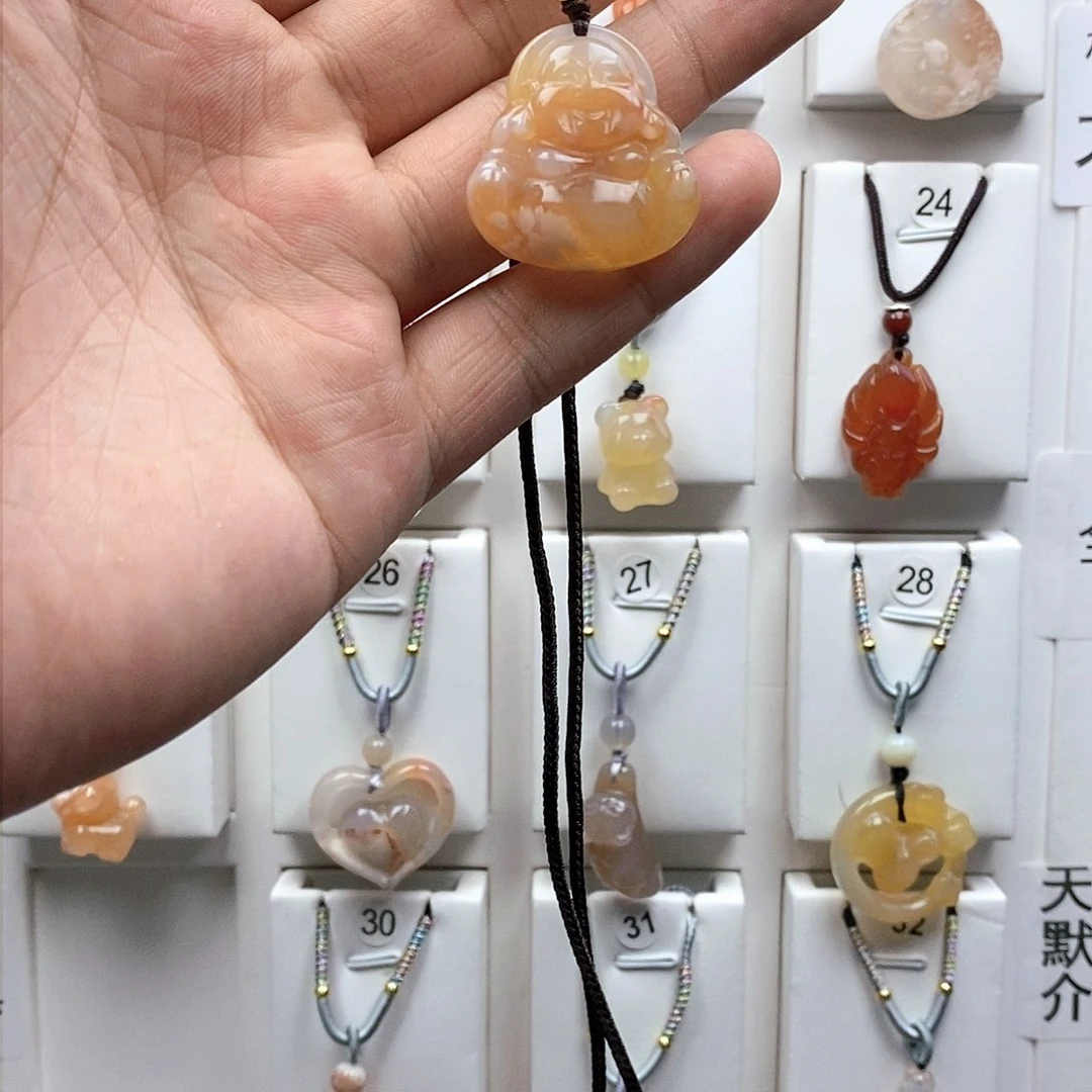 石英质玉吊坠(不含链)未镶嵌小*