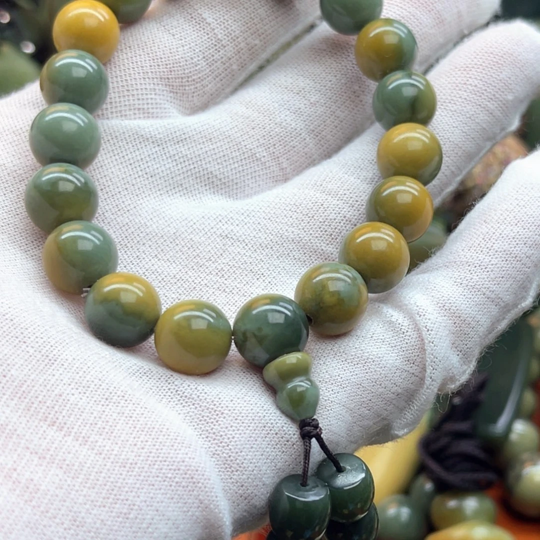 半****岫岩河磨玉（透闪石质玉）未镶嵌手链