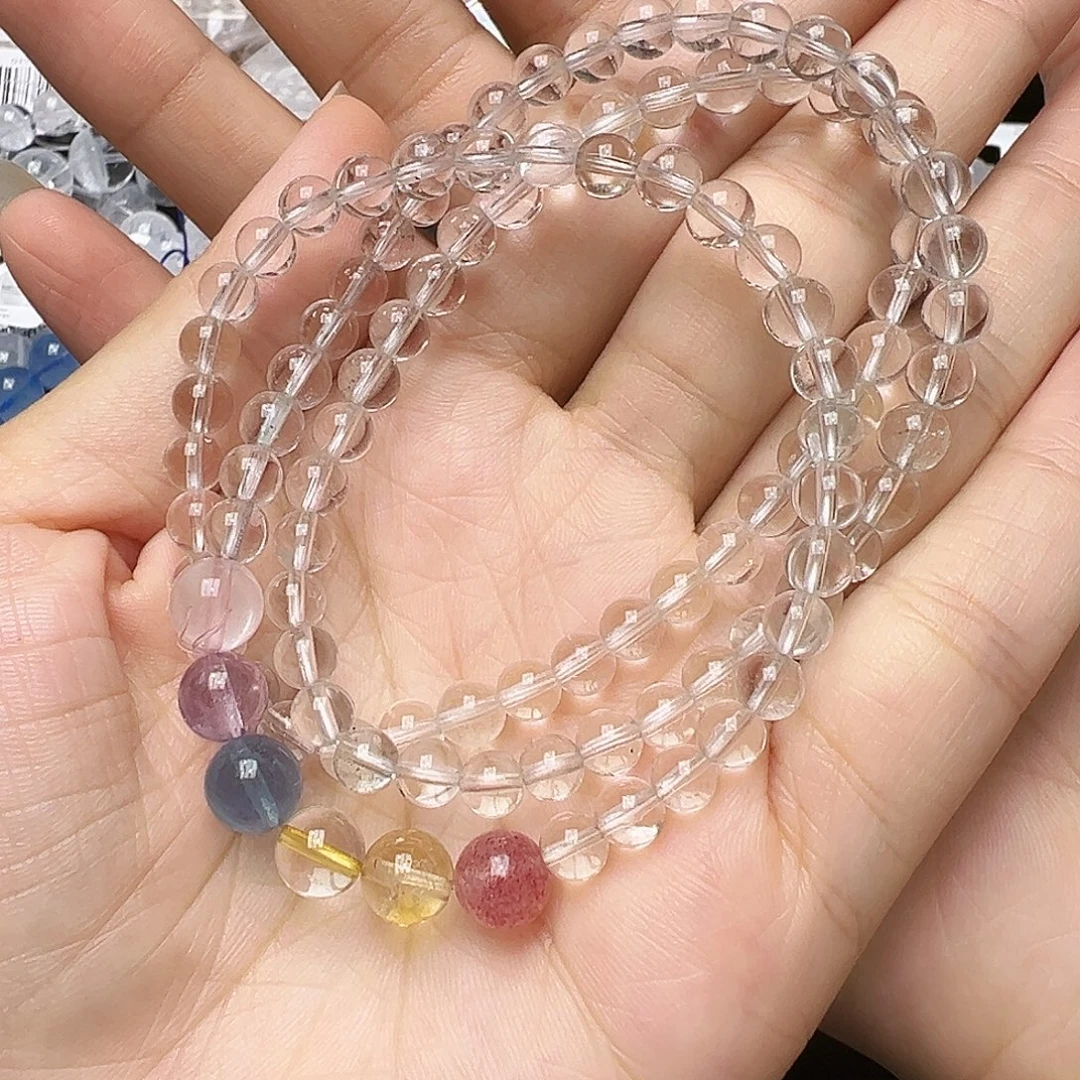 未镶嵌手链水晶多样性发一