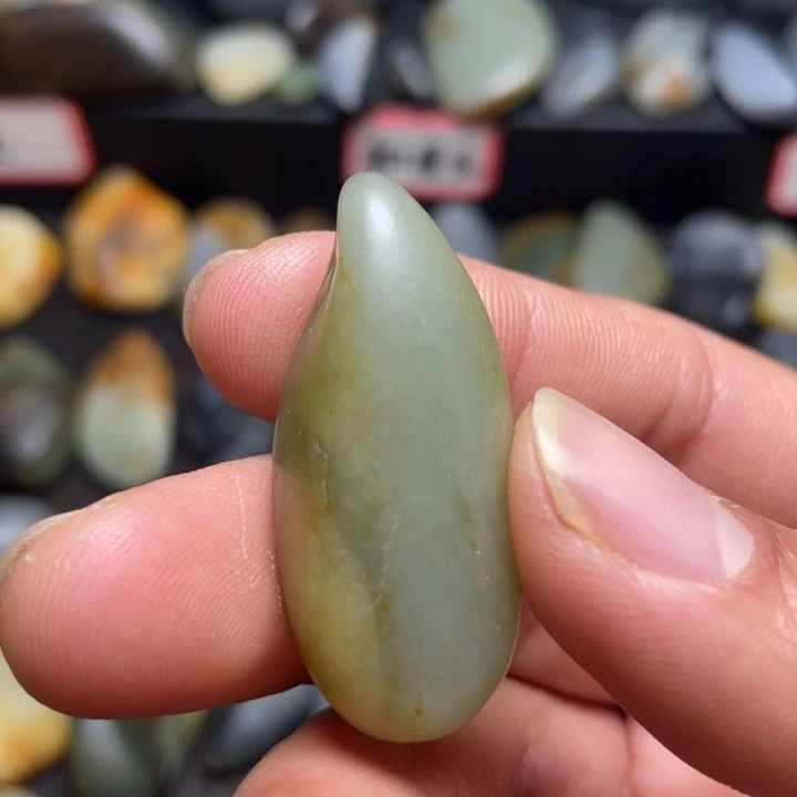 和田玉未镶嵌挂件52