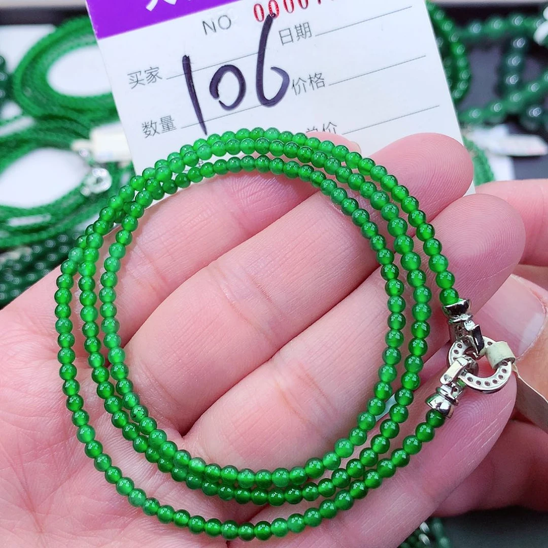 翡翠手链未镶嵌天然翡翠手链未镶嵌
