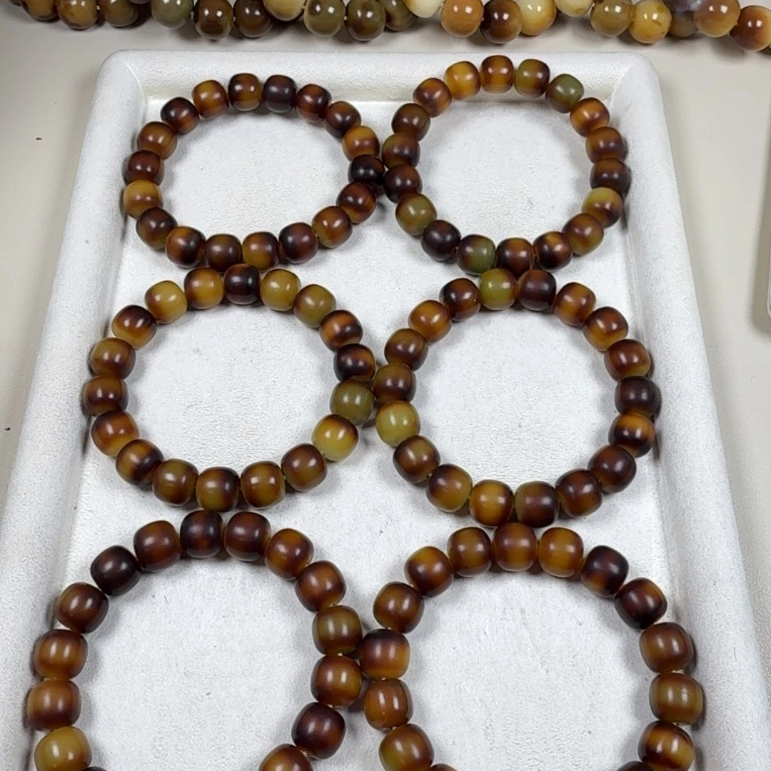 菩提根/象牙果手串老茶珀