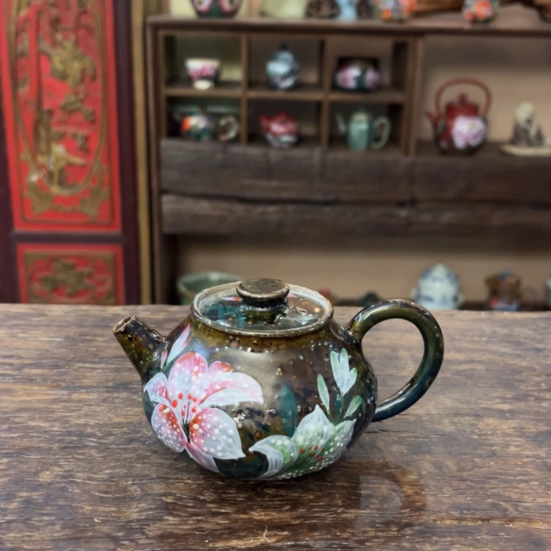 柴烧手工手绘陶瓷