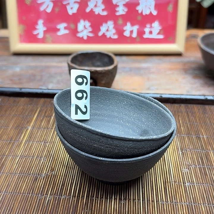 纯手工制作粗陶茶具
