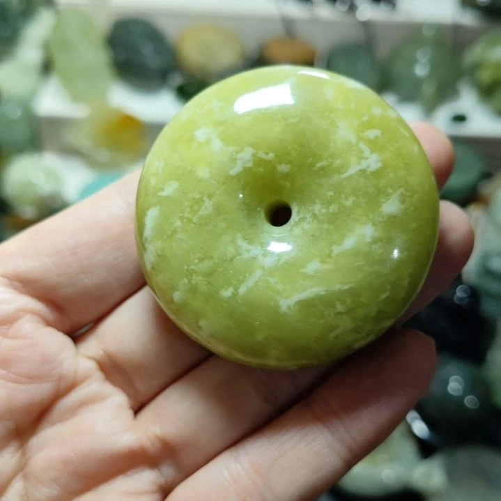 岫玉平安扣未镶嵌