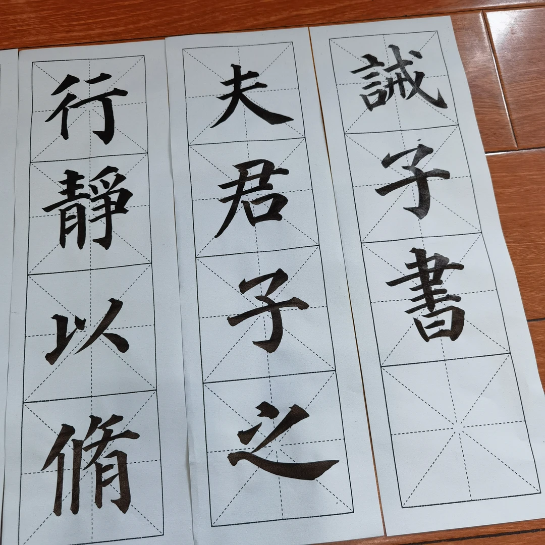 《诫子书》安子老师直播手稿一套