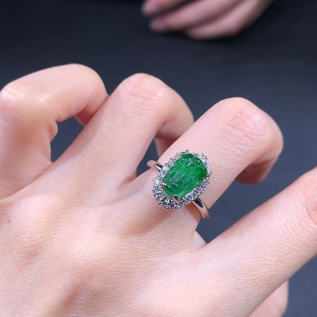 未镶嵌戒指翡翠翡翠