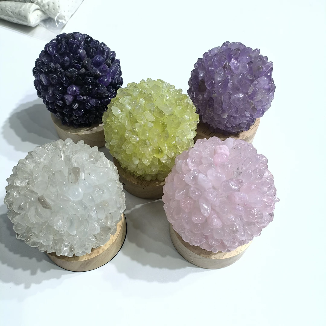 【书记甄选】天然水晶夜灯 白黄紫粉多样性发一件