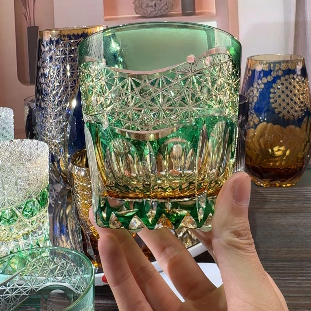 水晶玻璃宽口款曙光