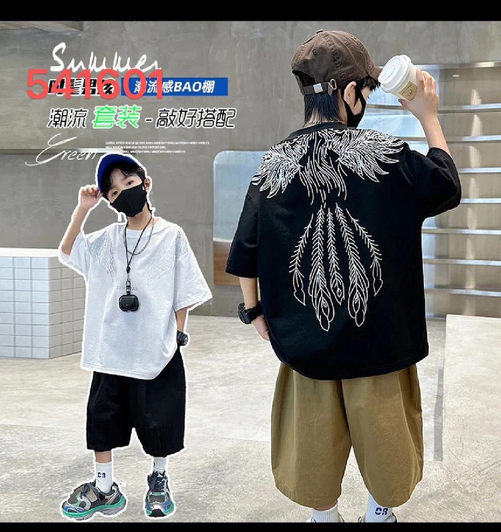 541601夏款2025新款萌娃酷帅套装综合
