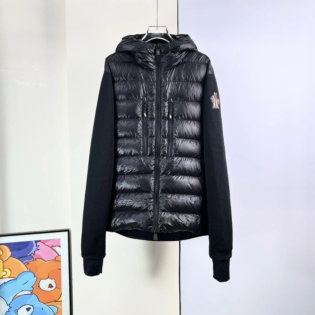 99新/Moncler/蒙口/拼接羽绒服/L码/Xspr4554