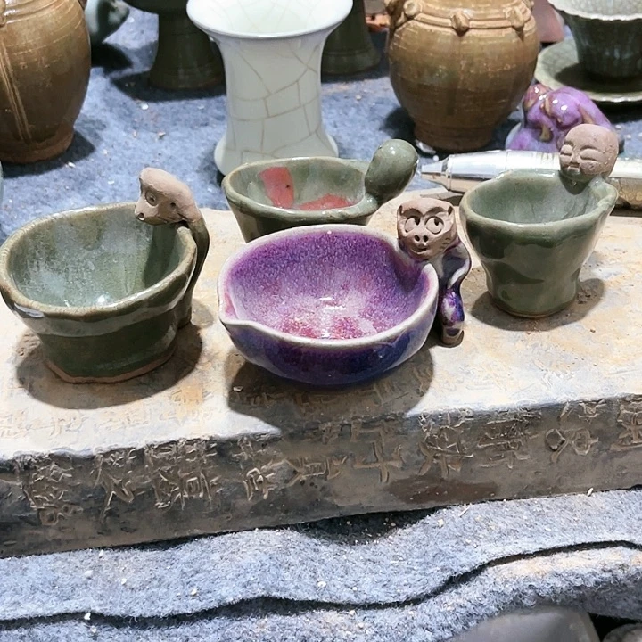 瓦当摆件摆件茶桌摆件茶台w*