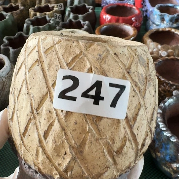内口6高10粗陶手工花盆