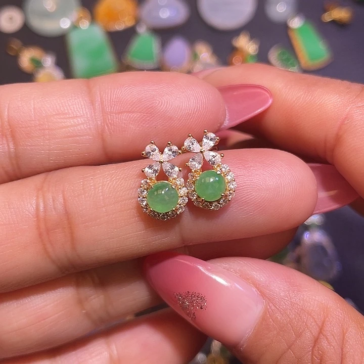 翡翠银S925镶嵌颈饰