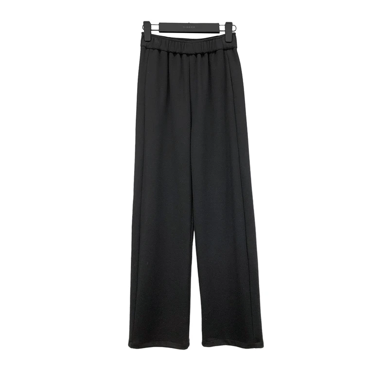 圣迪奥外穿垂感时尚正品新款显瘦高腰阔腿女装休闲裤S224Z0819