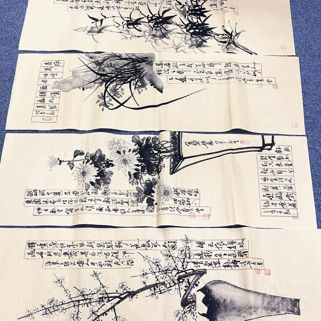 国画国画作品宣纸纯手绘