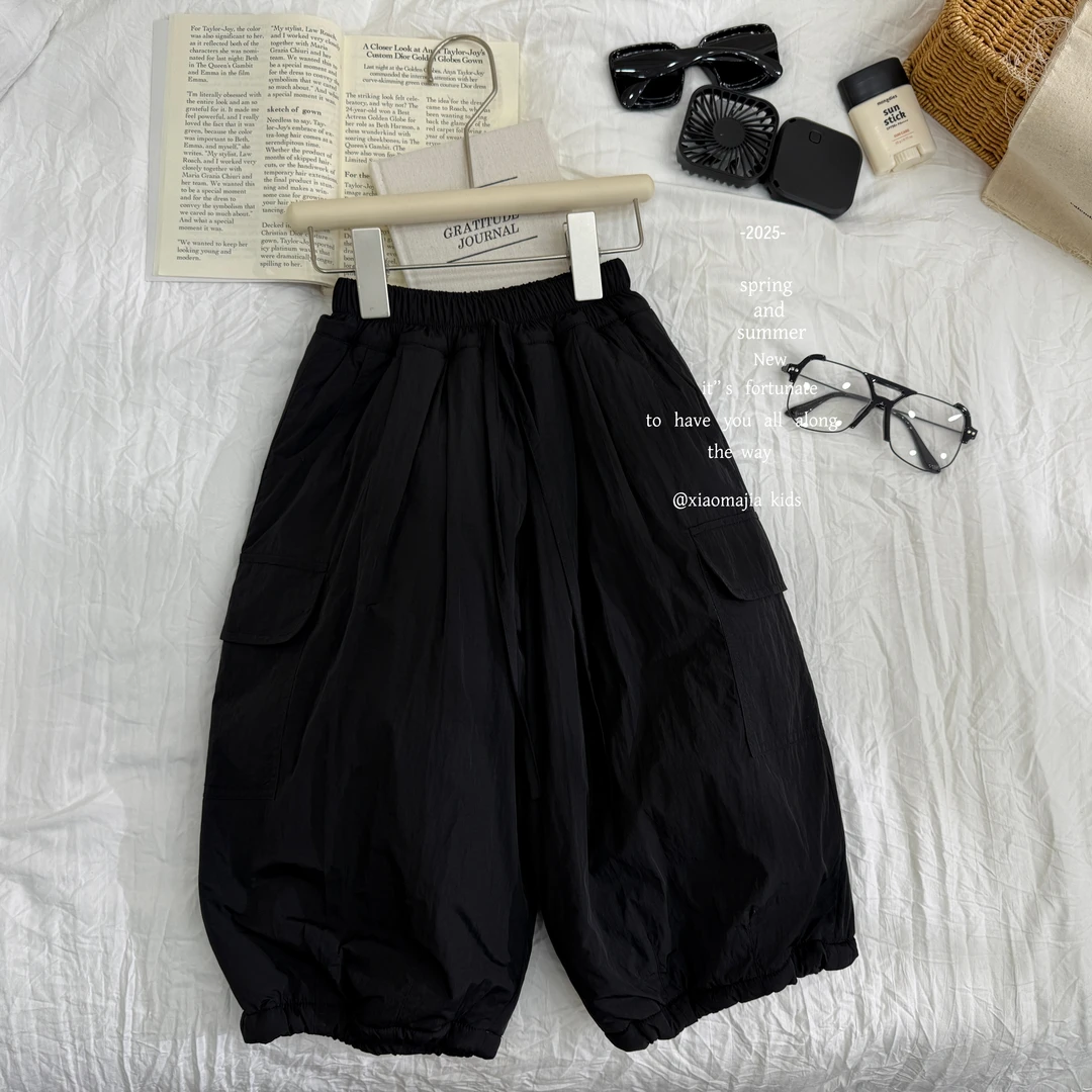 小马家2025冬款一条过冬款加厚棉裤D-7036韩版松紧脚口裤男女童裤