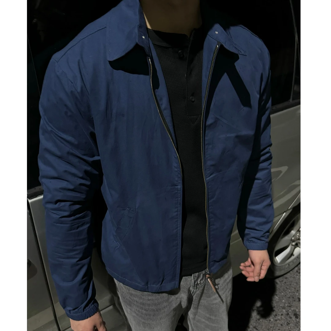 【马到成功】古着vintage糖果色美式哈灵顿纽扣翻领衬衫夹克外套