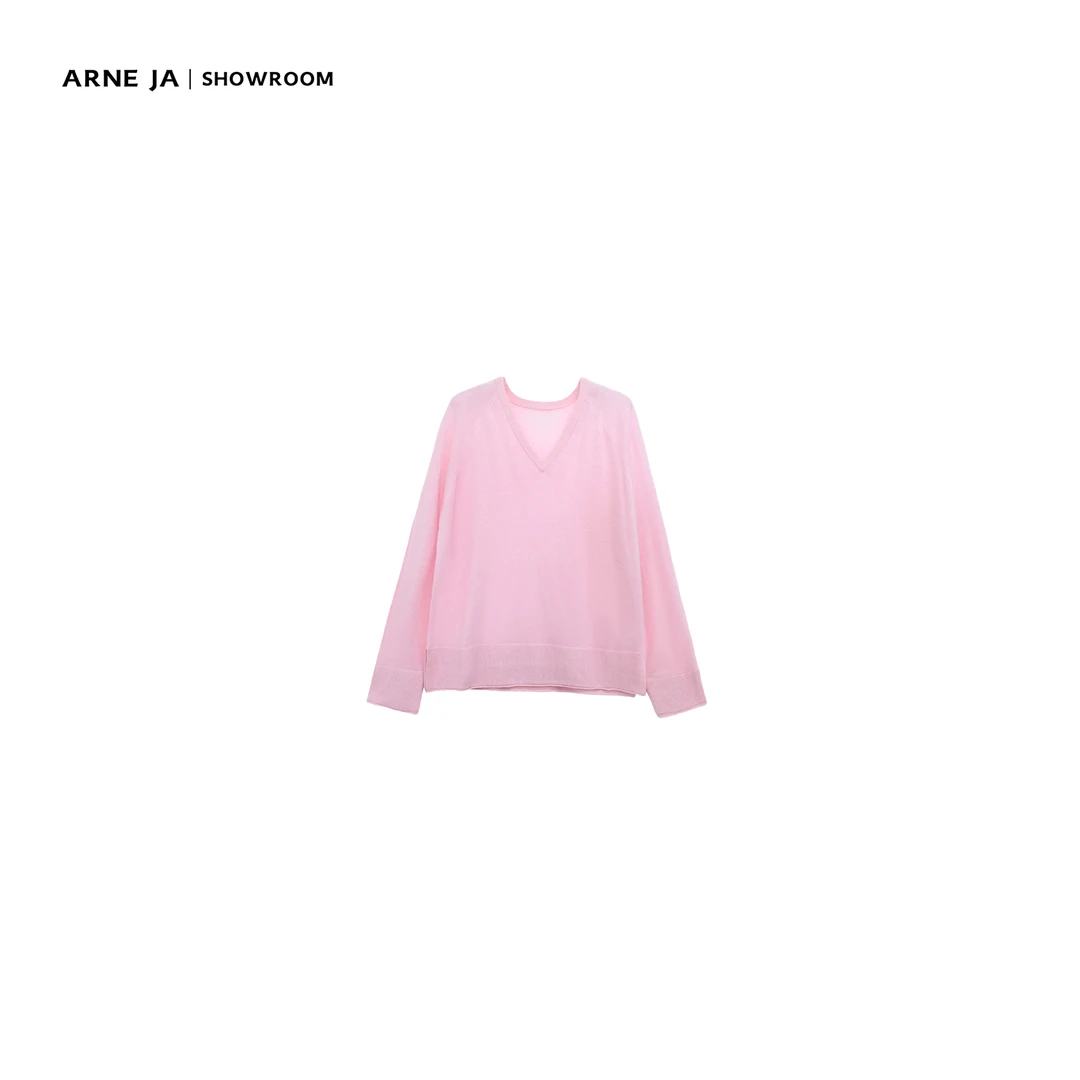 ARNE JA｜“亲肤系列”山羊绒纯色深V针织打底衫W6927276