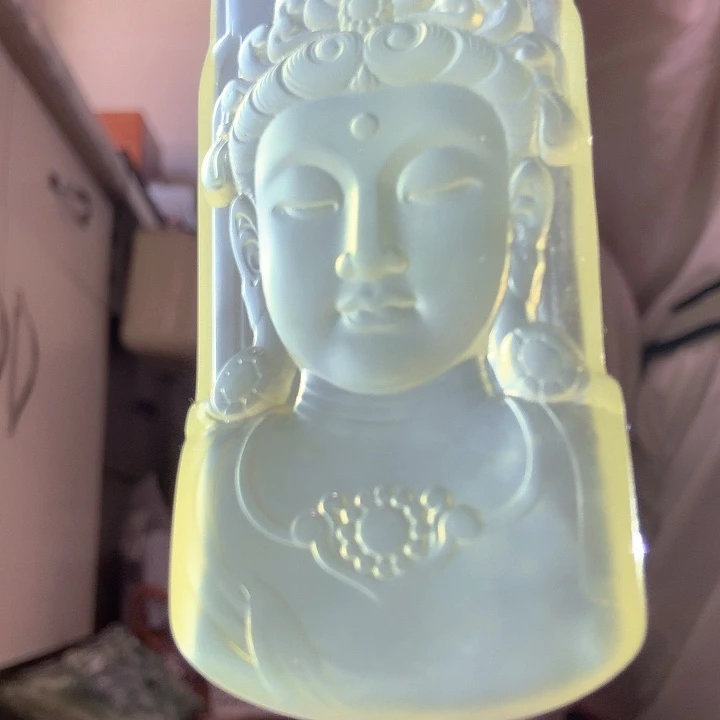 未镶嵌岫玉观音玉观音