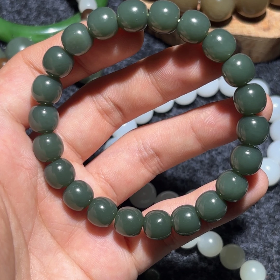 和田玉未镶嵌手链