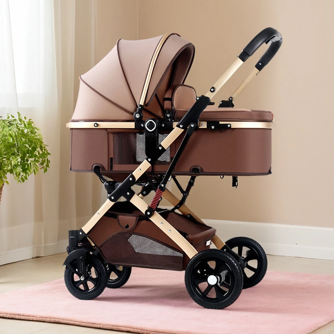 好孩子0-3岁通用婴儿推车可坐可躺高景观婴儿车轻便折叠避震双向