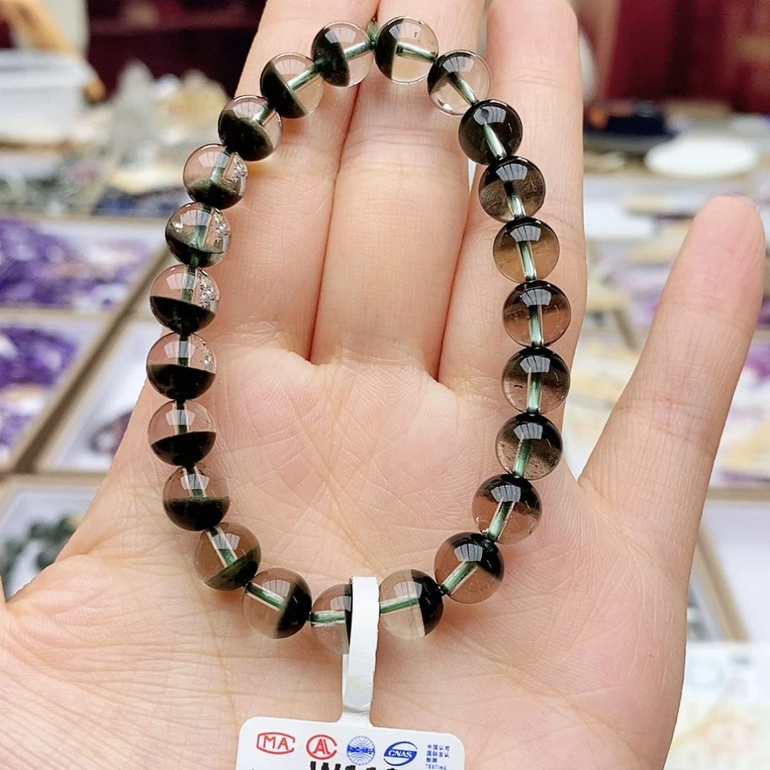 水晶手链未镶嵌W113 绿幽灵