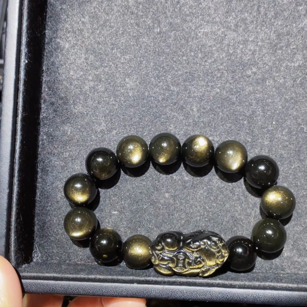 【闪购商品】黑曜岩手链未镶嵌?****