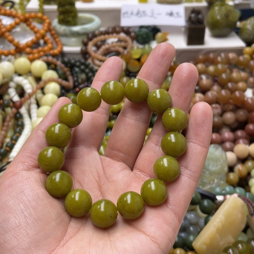 蛇纹石玉手链未镶嵌